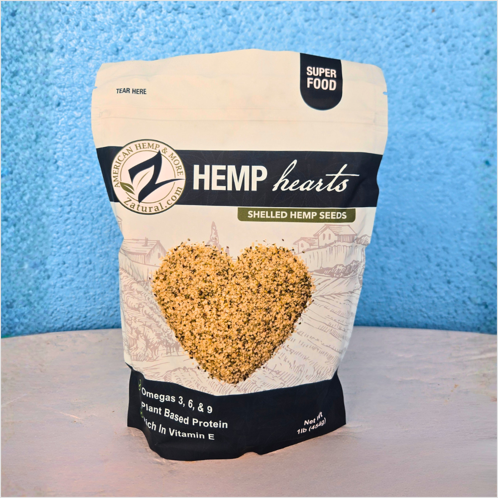 Embrobi product thumbnail for hemp hearts, a nutrient-dense pantry add-in with plant protein, healthy fats, and a soft nutty texture.